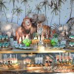 Στολισμός Βάπτισης-Candy bar Safari Party